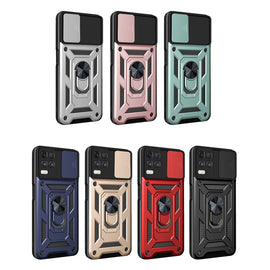 Sliding Camera Design TPU + PC Phone Case, For OPPO Realme 8 5G