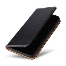 Load image into Gallery viewer, Fierre Shann PU Genuine Leather Texture Leather Phone Case, For Samsung Galaxy S22 5G, For Samsung Galaxy S22+ 5G, For Samsung Galaxy S22 Ultra 5G