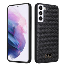 Load image into Gallery viewer, Fierre Shann Leather Texture Phone Back Cover Case, For Samsung Galaxy S22 5G, For Samsung Galaxy S22+ 5G, For Samsung Galaxy S22 Ultra 5G