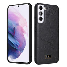 Load image into Gallery viewer, Fierre Shann Leather Texture Phone Back Cover Case, For Samsung Galaxy S22 5G, For Samsung Galaxy S22+ 5G, For Samsung Galaxy S22 Ultra 5G