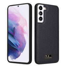 Load image into Gallery viewer, Fierre Shann Leather Texture Phone Back Cover Case, For Samsung Galaxy S22 5G, For Samsung Galaxy S22+ 5G, For Samsung Galaxy S22 Ultra 5G
