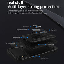Load image into Gallery viewer, Sliding Camshield Card Phone Case, For iPhone X / XS, For iPhone XR, For iPhone XS Max, For iPhone 7 / 8 / SE 2022 / SE 2020, For iPhone 7 Plus / 8 Plus