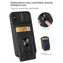 Load image into Gallery viewer, Sliding Camshield Card Phone Case, For iPhone X / XS, For iPhone XR, For iPhone XS Max, For iPhone 7 / 8 / SE 2022 / SE 2020, For iPhone 7 Plus / 8 Plus