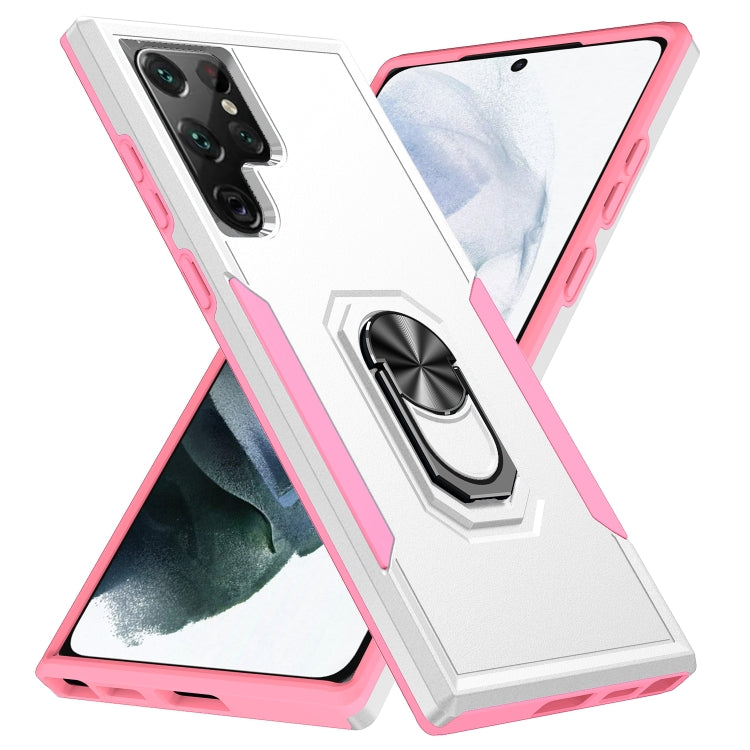 Pioneer Armor Heavy Duty PC + TPU Holder Phone Case, For Samsung Galaxy S22+ 5G, For Samsung Galaxy S22 Ultra 5G