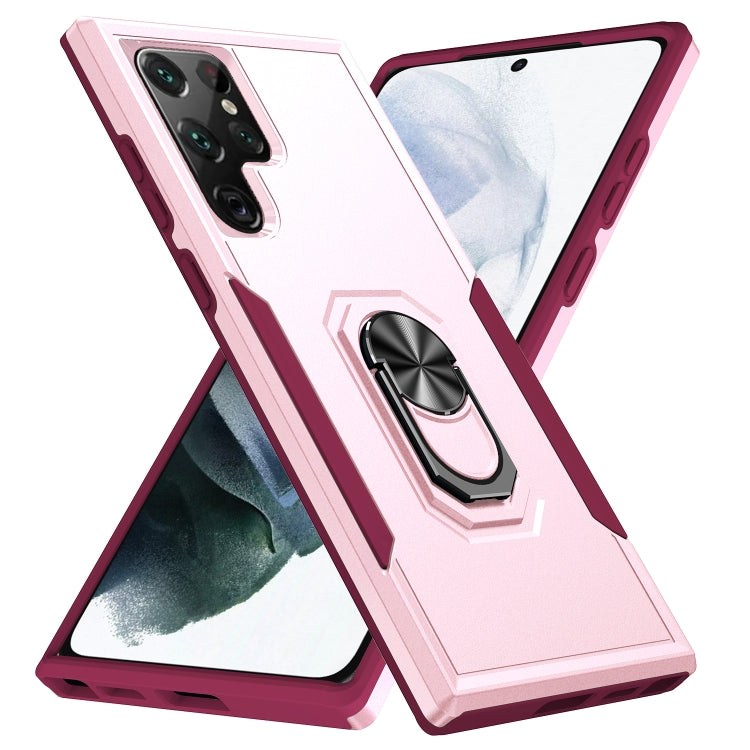 Pioneer Armor Heavy Duty PC + TPU Holder Phone Case, For Samsung Galaxy S22+ 5G, For Samsung Galaxy S22 Ultra 5G