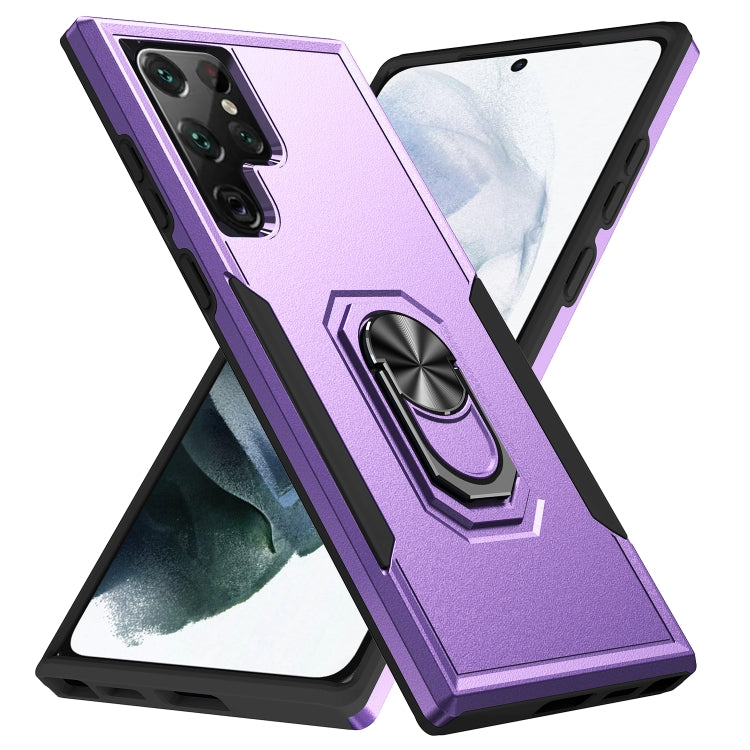 Pioneer Armor Heavy Duty PC + TPU Holder Phone Case, For Samsung Galaxy S22+ 5G, For Samsung Galaxy S22 Ultra 5G