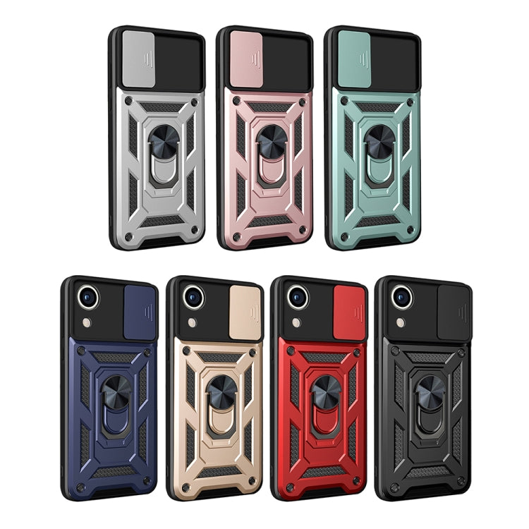 Sliding Camera Cover Design TPU+PC Phone Case, For Samsung Galaxy A03 Core