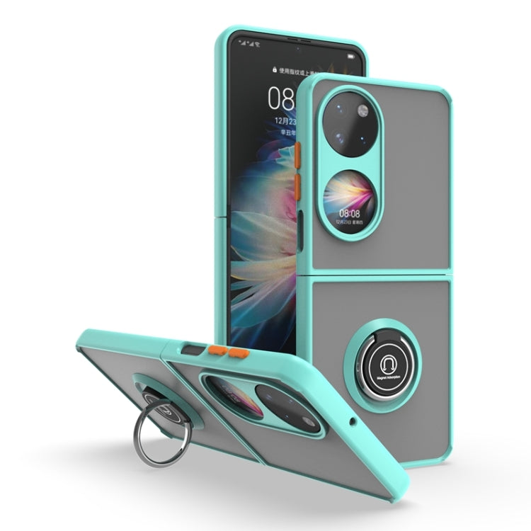 Q Shadow 1 Series TPU + PC Holder Phone Case, For Huawei P50 Pocket, For Samsung Galaxy Z Flip 3 5G