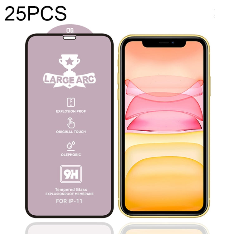 25 PCS 9H HD High Alumina Full Screen Tempered Glass Film, For iPhone 11 (25 PCS), For iPhone 11 Pro (25 PCS), For iPhone 11 Pro Max (25 PCS)
