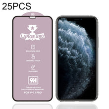Load image into Gallery viewer, 25 PCS 9H HD High Alumina Full Screen Tempered Glass Film, For iPhone 11 (25 PCS), For iPhone 11 Pro (25 PCS), For iPhone 11 Pro Max (25 PCS)