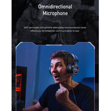 Load image into Gallery viewer, awei GM-2 USB + 3.5mm Ambient Light Gaming Wired Headset with Microphone, GM-2