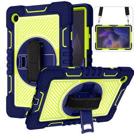 360 Degree Rotation Contrast Color Silicone + PC Tablet Case, For Samsung Galaxy Tab A8 10.5 2021