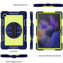 Load image into Gallery viewer, 360 Degree Rotation Contrast Color Silicone + PC Tablet Case, For Samsung Galaxy Tab A8 10.5 2021
