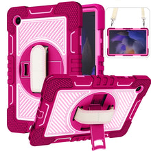Load image into Gallery viewer, 360 Degree Rotation Contrast Color Silicone + PC Tablet Case, For Samsung Galaxy Tab A8 10.5 2021