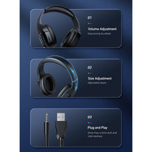 Load image into Gallery viewer, awei GM-5 USB + 3.5mm Ambient Light Gaming Wired Headset with Microphone, GM-5