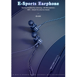awei ES-180i In-ear E-sports Wired Earphone with Microphone, ES-180i