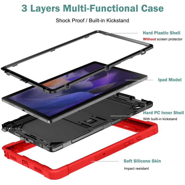 Silicone + PC Shockproof Protective Tablet Case with Holder, For Samsung Galaxy Tab A8 10.5 2021