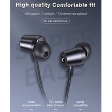 Load image into Gallery viewer, awei L1 Stereo Surround In-ear Wired Earphone, L1(Black), L1(Grey)