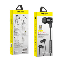Load image into Gallery viewer, awei L1 Stereo Surround In-ear Wired Earphone, L1(Black), L1(Grey)