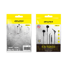 Load image into Gallery viewer, awei PC-7 Mini Stereo Semi In-ear Wired Earphone, PC-7(Black), PC-7(White)