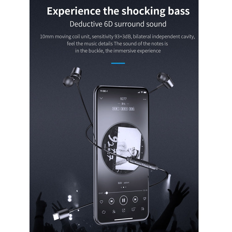 awei TC-1 Type-C / USB-C Stereo Surround In-ear Wired Earphone