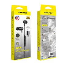 Load image into Gallery viewer, awei TC-5 Type-C / USB-C Mini Stereo In-ear Wired Earphone