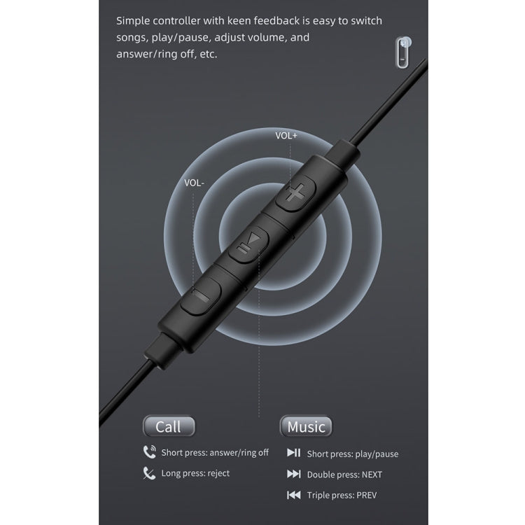 awei TC-6 Type-C / USB-C Mini Stereo In-ear Wired Earphone