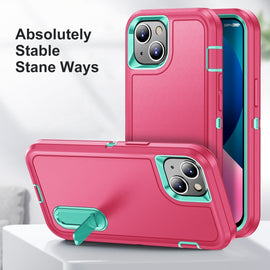 3 in 1 Rugged Holder Phone Case, For iPhone 13, For iPhone 13 Pro, For iPhone 13 Pro Max, For iPhone 12 / 12 Pro, For iPhone 12 Pro Max, For iPhone 11