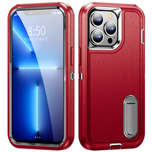 Load image into Gallery viewer, 3 in 1 Rugged Holder Phone Case, For iPhone 13, For iPhone 13 Pro, For iPhone 13 Pro Max, For iPhone 12 / 12 Pro, For iPhone 12 Pro Max, For iPhone 11