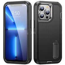 Load image into Gallery viewer, 3 in 1 Rugged Holder Phone Case, For iPhone 13, For iPhone 13 Pro, For iPhone 13 Pro Max, For iPhone 12 / 12 Pro, For iPhone 12 Pro Max, For iPhone 11
