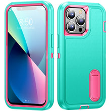 Load image into Gallery viewer, 3 in 1 Rugged Holder Phone Case, For iPhone 13, For iPhone 13 Pro, For iPhone 13 Pro Max, For iPhone 12 / 12 Pro, For iPhone 12 Pro Max, For iPhone 11