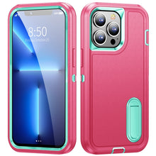 Load image into Gallery viewer, 3 in 1 Rugged Holder Phone Case, For iPhone 13, For iPhone 13 Pro, For iPhone 13 Pro Max, For iPhone 12 / 12 Pro, For iPhone 12 Pro Max, For iPhone 11