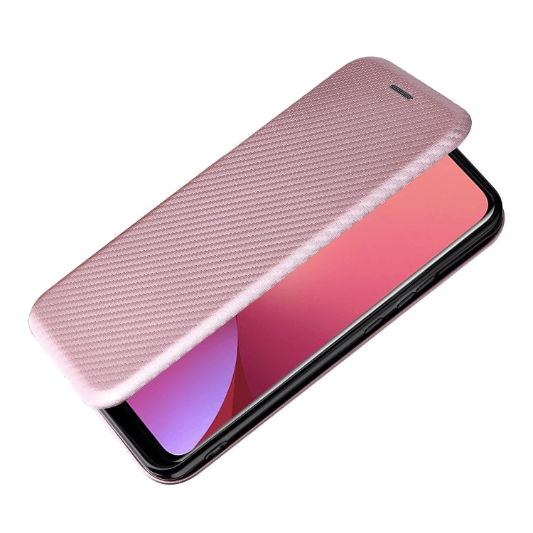 Carbon Fiber Texture Magnetic Horizontal Flip PU Phone Case, For Xiaomi 12 Pro