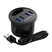 Load image into Gallery viewer, ORICO DESK-4U-BK 4 USB3.0 Port Multifunction Desktop Hub