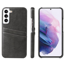 Load image into Gallery viewer, Fierre Shann Retro Oil Wax Texture PU Leather Phone Case with Card Slots, For Samsung Galaxy S22 Ultra 5G, For Samsung Galaxy S22+ 5G, For Samsung Galaxy S22 5G