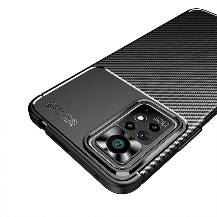 Carbon Fiber Texture Shockproof TPU Phone Case, For Xiaomi Redmi Note 11 Pro Overseas Version