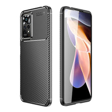 Load image into Gallery viewer, Carbon Fiber Texture Shockproof TPU Phone Case, For Xiaomi Redmi Note 11 Pro Overseas Version