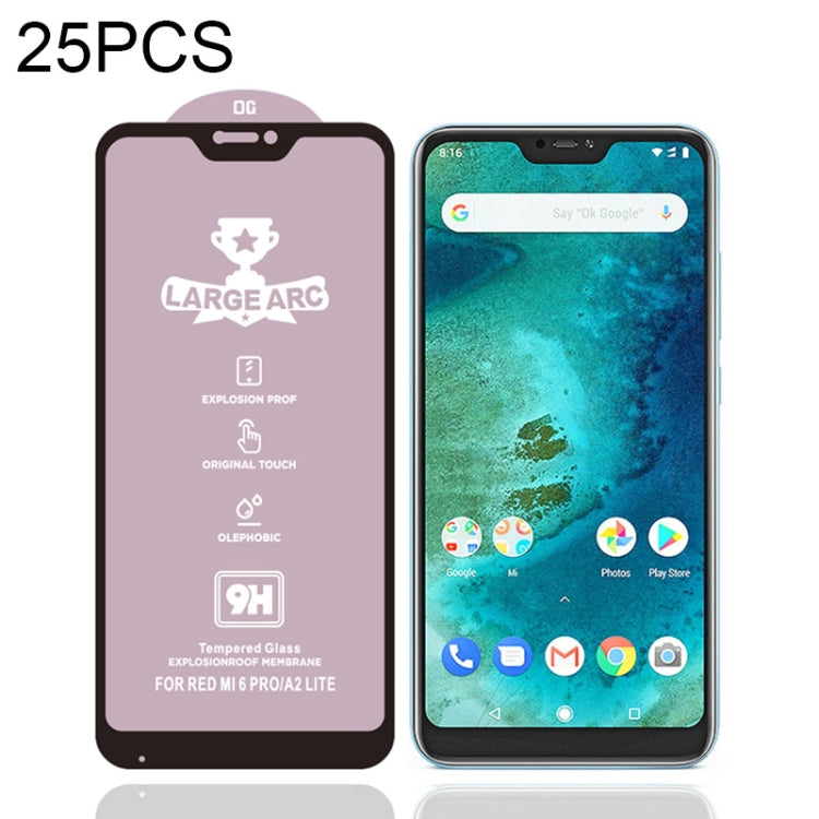 25 PCS 9H HD Large Arc High Alumina Full Screen Tempered Glass Film, For Xiaomi Redmi Note 8 Pro HD(25 PCS), for Xiaomi Redmi Note 8T(25 PCS), For Xiaomi Redmi S2 / Y2(25 PCS), For Xiaomi Redmi Y3(25 PCS), For Xiaomi Mi 6X(25 PCS), For Xiaomi Mi 8(25 P...