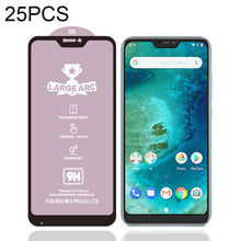 Load image into Gallery viewer, 25 PCS 9H HD Large Arc High Alumina Full Screen Tempered Glass Film, For Xiaomi Redmi Note 8 Pro HD(25 PCS), for Xiaomi Redmi Note 8T(25 PCS), For Xiaomi Redmi S2 / Y2(25 PCS), For Xiaomi Redmi Y3(25 PCS), For Xiaomi Mi 6X(25 PCS), For Xiaomi Mi 8(25 P...