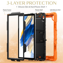 Load image into Gallery viewer, Shockproof Black Silicone + PC Tablet Protective Case, For Samsung Galaxy Tab A8 10.5 2021