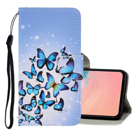 3D Colored Drawing Horizontal Flip PU Leather Case with Holder & Card Slots & Wallet, For Galaxy S20+, For Galaxy S20, For Galaxy S20 Ultra