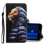 3D Colored Drawing Horizontal Flip PU Leather Case with Holder & Card Slots & Wallet, For Huawei Y5 2018, For Huawei Y5 2019, For Huawei Y6 2019