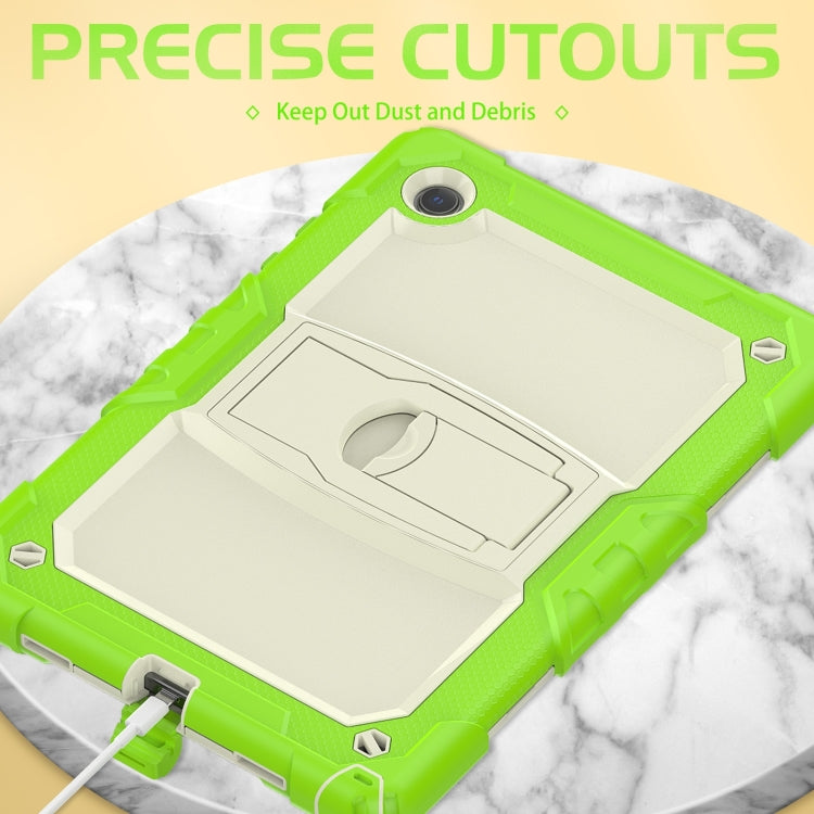 Shockproof Beige Silicone + PC Tablet Protective Case, For Samsung Galaxy Tab A8 10.5 2021