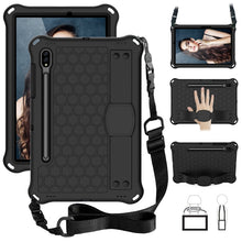 Load image into Gallery viewer, Honeycomb Design EVA + PC Tablet Case with Strap, For Samsung Galaxy Tab S8 / Tab S7