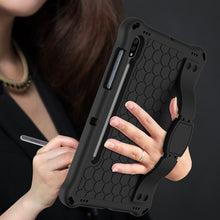 Load image into Gallery viewer, Honeycomb Design EVA + PC Tablet Case with Strap, For Samsung Galaxy Tab S8 / Tab S7