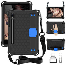 Load image into Gallery viewer, Honeycomb Design EVA + PC Tablet Case with Strap, For Samsung Galaxy Tab S8 / Tab S7