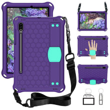 Load image into Gallery viewer, Honeycomb Design EVA + PC Tablet Case with Strap, For Samsung Galaxy Tab S8 / Tab S7