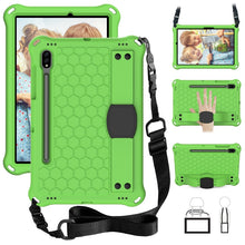 Load image into Gallery viewer, Honeycomb Design EVA + PC Tablet Case with Strap, For Samsung Galaxy Tab S8 / Tab S7