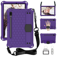 Load image into Gallery viewer, Honeycomb Design EVA + PC Tablet Case with Strap, For Samsung Galaxy Tab S8 / Tab S7