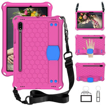 Load image into Gallery viewer, Honeycomb Design EVA + PC Tablet Case with Strap, For Samsung Galaxy Tab S8 / Tab S7